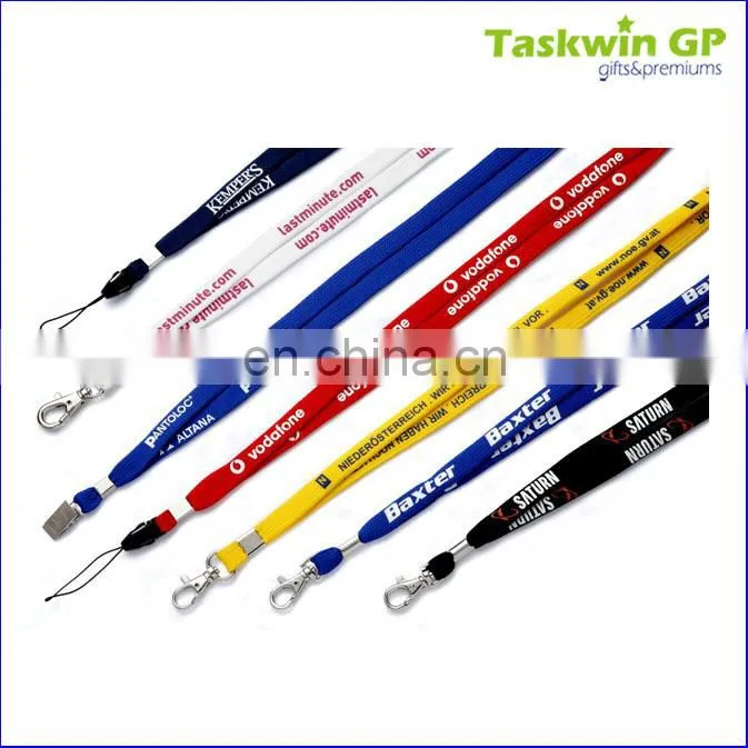 2017 Taskwin China supply high quality colorful necklace led lanyard/polyester lanyard China wholesale
