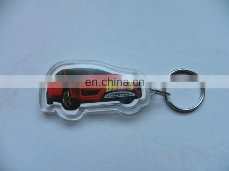 photo insert funny tractor acrylic keychain