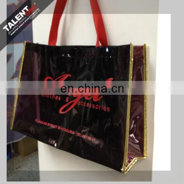 Custom clothing brand printing PVC plastic shopping bag
