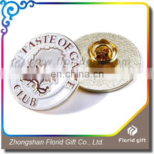 cheap custom logo meatal pin badge