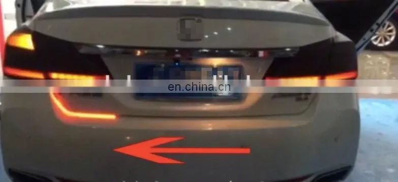 2017 new arrival Car Rear Tail Box Lights Flow Turn Signal Brake LED Lamp Strip Waterproof
