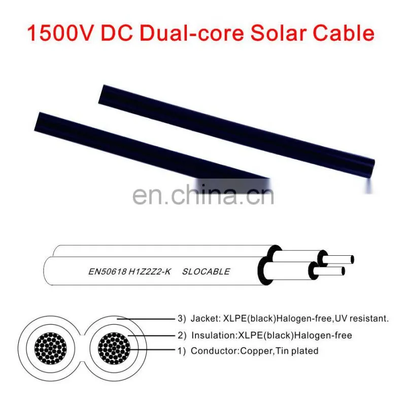 12 AWG Solar Panel Wind System Outdoor 1Wire DC Solar Cable 4mm2 PV Solar cable 1x4mm2