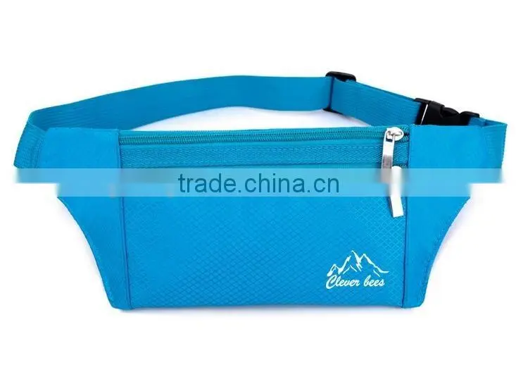 Outdoor Climbing Cycling Camping Travel Waterproof Polyester Ultra-thin Waist Pack Mobile Phone Bag Runner Belt