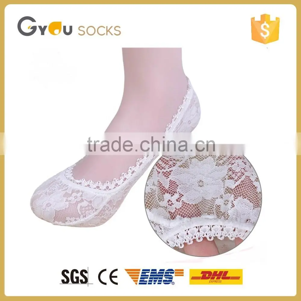 2016 Hot selling sexy women Lace invisable socks with cheap price