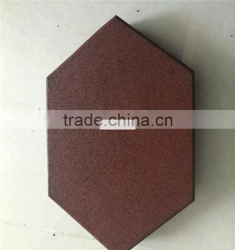 Hexagon rubber paver/flooring/mat