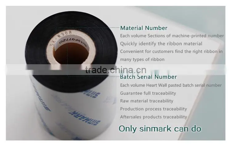 thermal transfer Color Ribbon Yellow barcode ribbon
