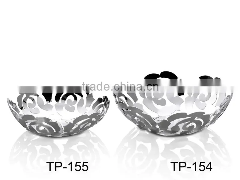 Mirror Finished Stainless Steel Fresh Fruit Plate