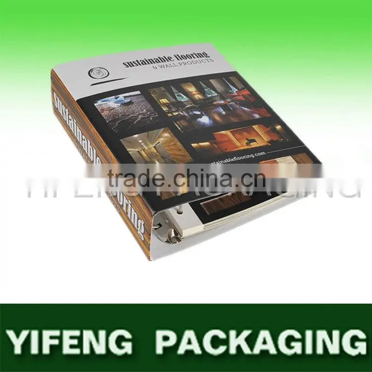 custom size cardboard D ring folder