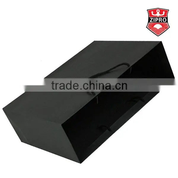 luxury black paper bag Customized printed paper bags wholesale