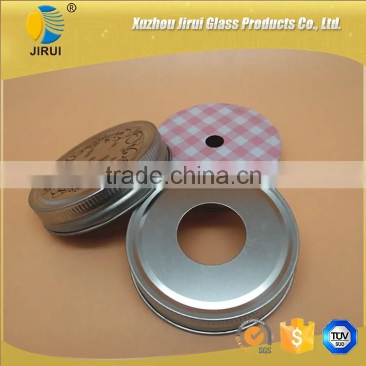 70mm colorful metal lids for mason jar