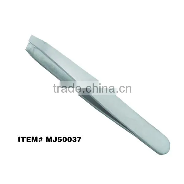 Metal pincers metal eyebrows tweezers set in pouch stainless steel tweezers