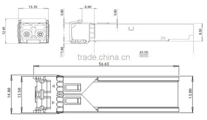 2.5G 1310nm 20Km SFP Transceiver