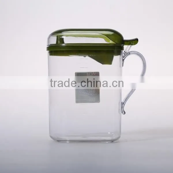 900ml houseware rectangle shaped oil bottle with handle
