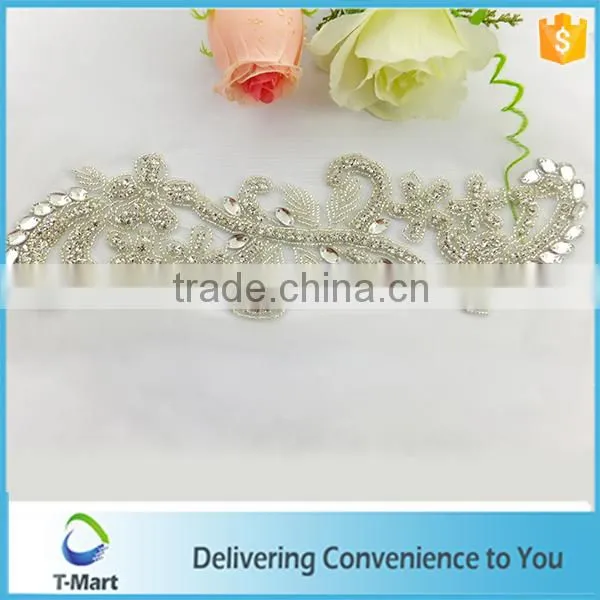whole new design crystal rhinestone applique for wedding garment and shoes