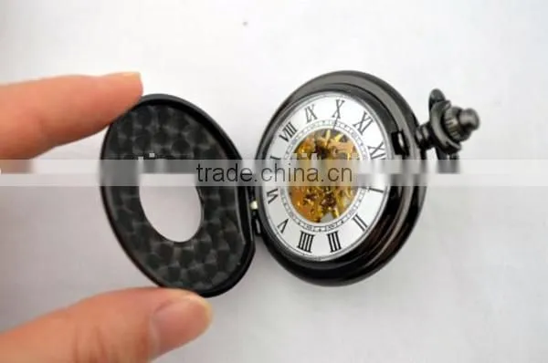 retro flip skeleton watch mechanical pocket watch china watch factory