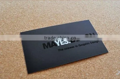 Gold embossed professional business card