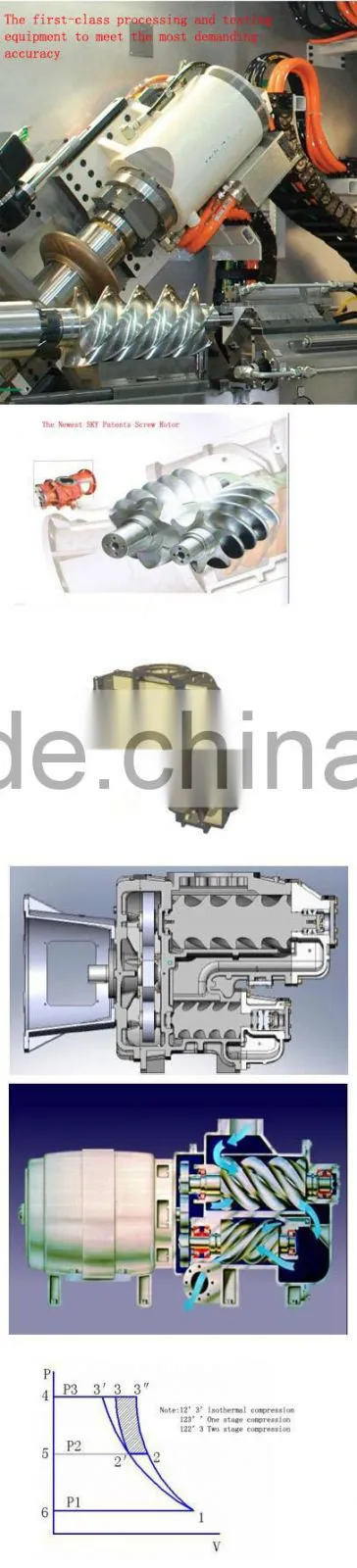 Kaitain Dual Stage Screw Compressor JN90-20/8-2/Energy saving electric motor screw air compressor