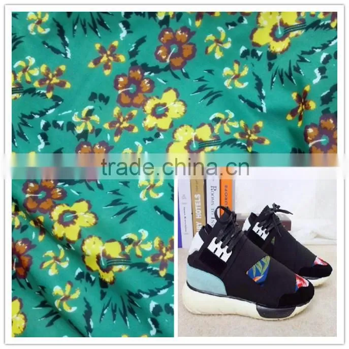 tie dye printed polyamide spandex fabric for footwear