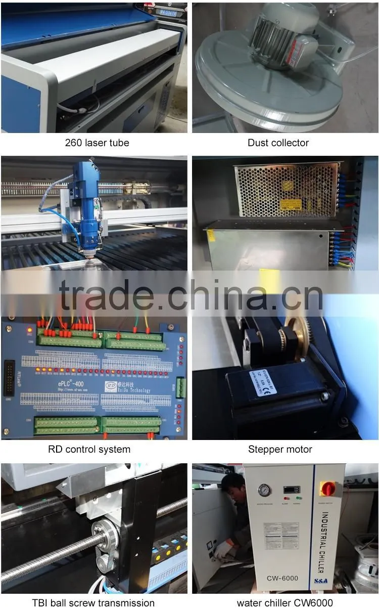 BCAMCNC! 260W CO2 CNC laser cutting machine for Metal & nonmetal materials