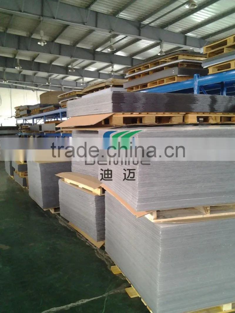 China opal white polycarbonate sheet in stock size 48'' x 96'' per sheet