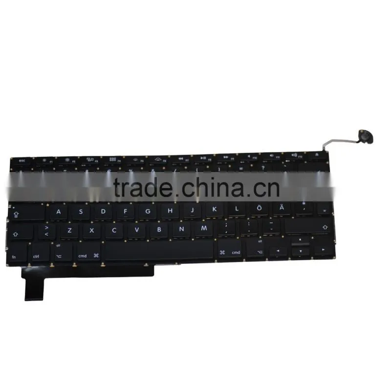Professional Swedish Laptop keyboard Replacement For Laptop Macbook Pro A1286 2008-2012