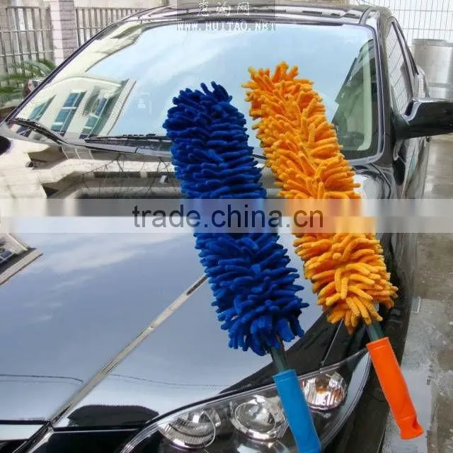 Cleaning Chenille Car Duster,Orange Microfiber Cleaning Duster