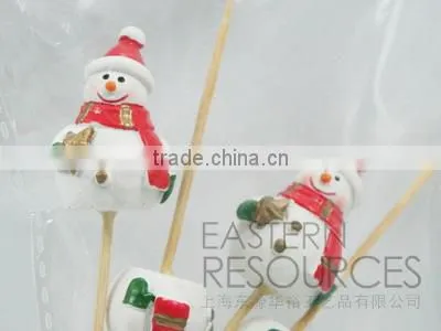 Poly Christmas Snowman Stick