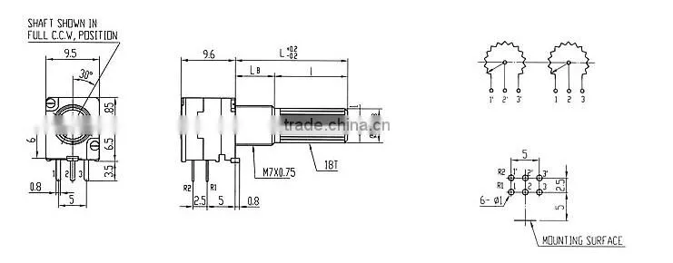 High-grade Duplex potentiometer