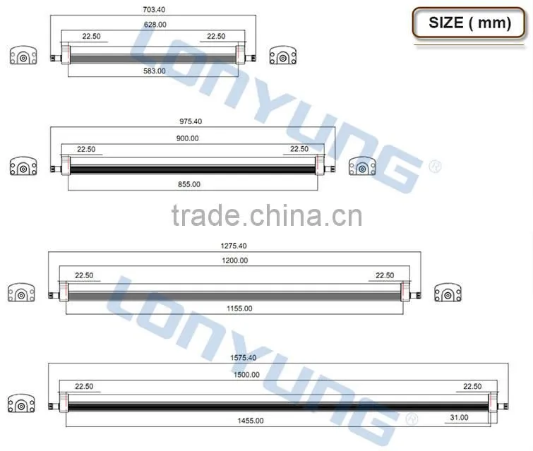 DLC waterproof led tube IP65 tri-proof led light with 3 years warranty