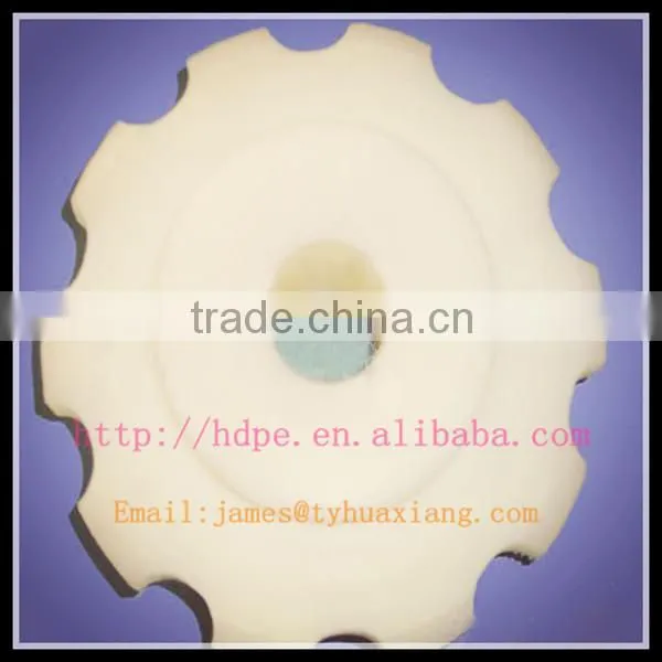 Custom UHMWPE Polyethylene Plastic Pulley Wheel Parts