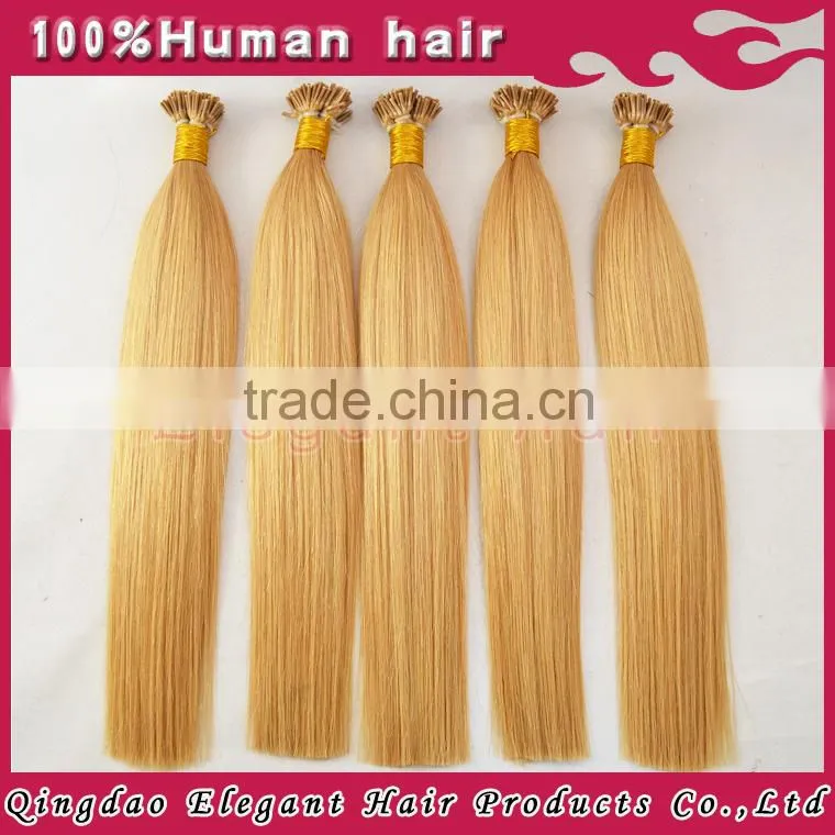 Best quality i tip hair indian remy pre bonded hair extensions i tip 100% virgin indian remy hair
