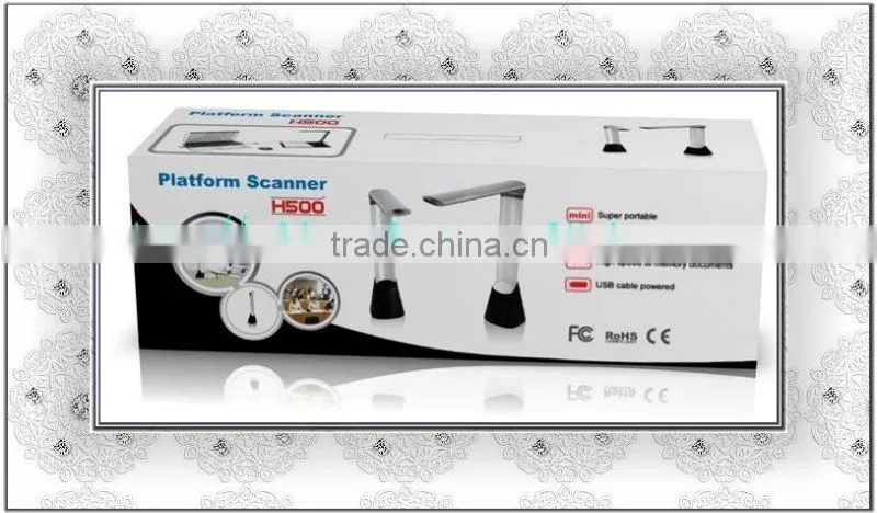 USB 2.0 5.0 Mega CMOS HD 1 Second Platbed Scanner H500
