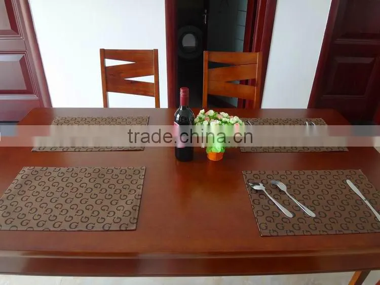 High Quality Pvc Placemat hotel restaurant