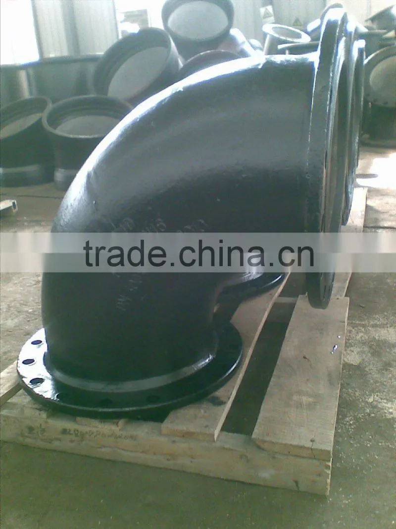 High quality flanged eblow fitting for DI pipe