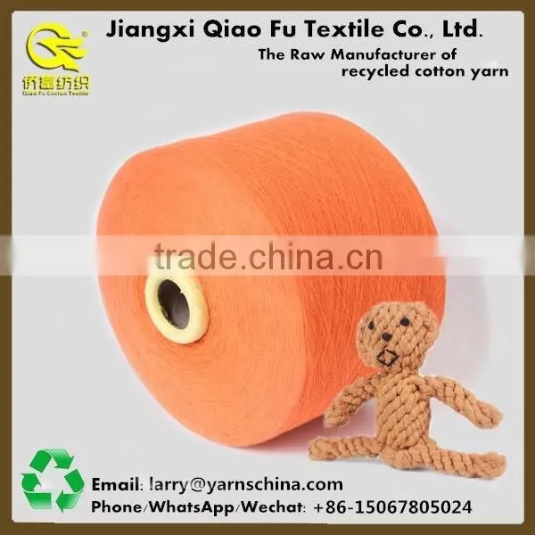 Customized Recycled Open End Polyester Blended Cotton Yarn Pet Toy Free Yarn Samples