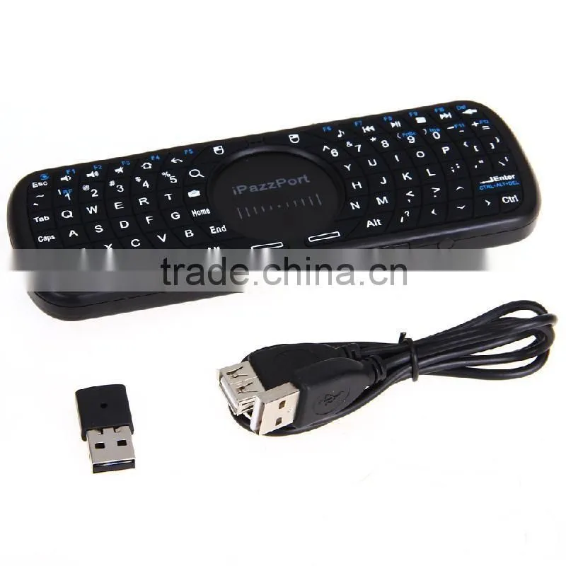 Original iPazzPort Portable 2.4G Mini Handheld Mini Wireless Keyboard Mouse