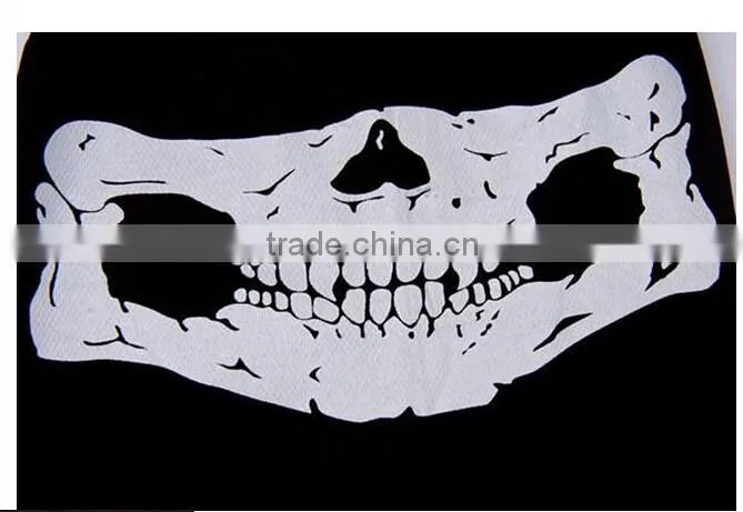 White Skull Balaclava Hood Full Warm Neck Face Cycling Ski Windproof Protector Mask