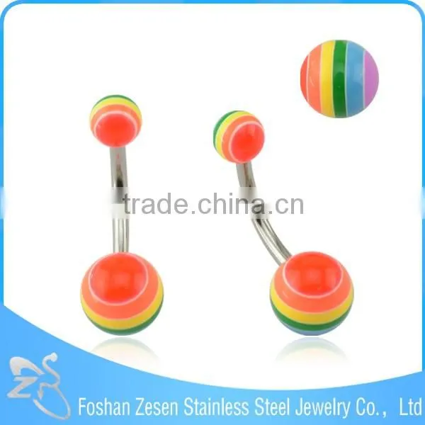 Colorful Belly Button Navel Rings Titanium Belly Rings Resin Belly Rings