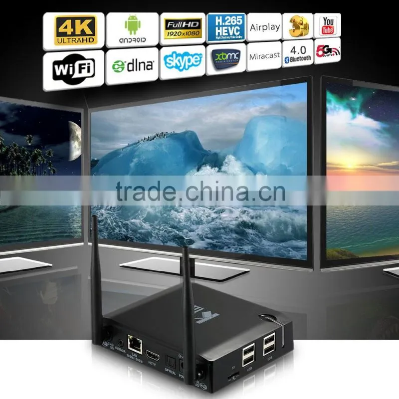 Vensmile KIII Amlogic S905 2GB/16GB Android 5.1BT4.0 Fully KODI 16.0 4k Android tv box KIII Amlogic S905