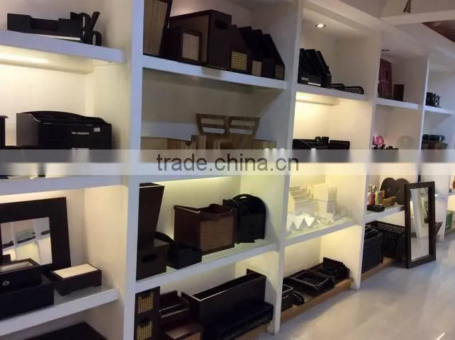 Home & Office stationery ,hot sell Pu Faux Leather 4 drawer sorter desk orgainser