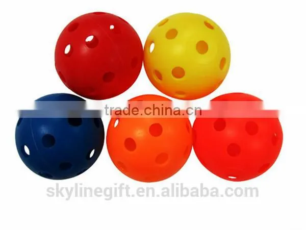 PE practise ball for golf course, soft practise wiffle ball golf ball