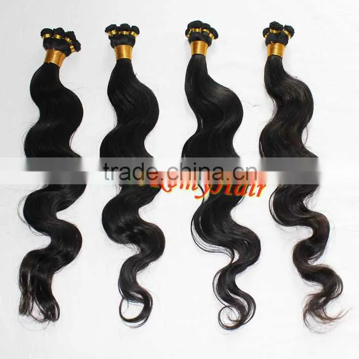 hand tied weft blonde curly remy weft hair extension body wave 100% human hair