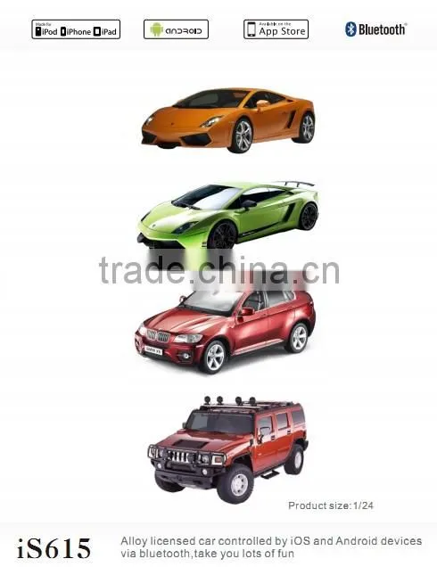 2016 new toys for kid Iphone&android Bluetooth 1/24 Scale High Speed RC Electric Car