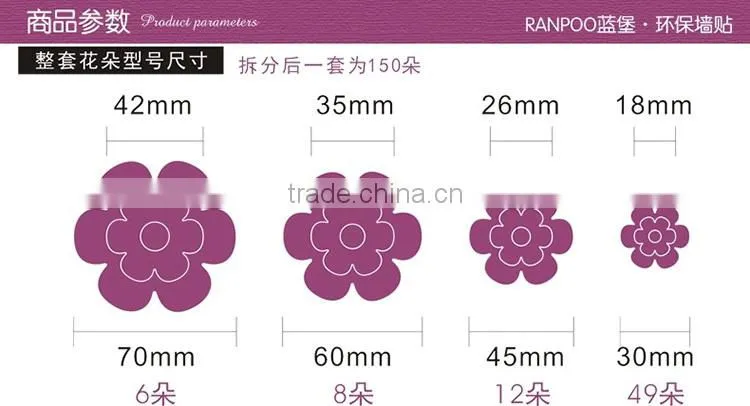 acrylic Crystal-dimensional wall stickers/Romantic living room wall stickers lucite/room decor 3d wall stickers PMMA