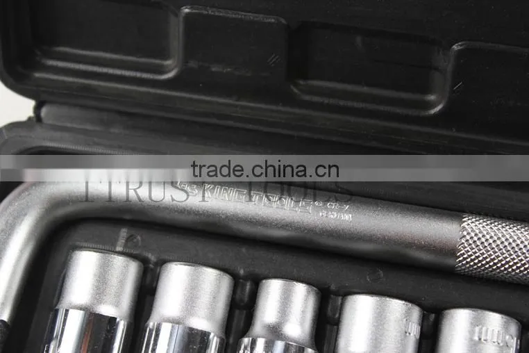 10PCS 1/2" Plastic box socket set 4010AABP GS KING TOOLS made in china