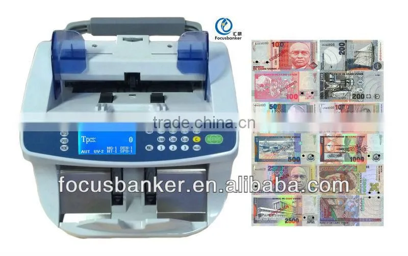 (Attractive Price! ! !) Good Performance Currency Counter with Error Detection for Cape Verde escudo(CVE) Currency