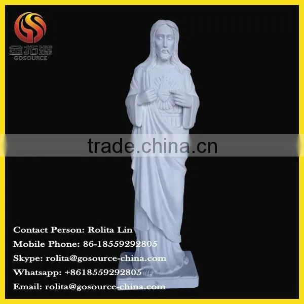 selling white marble Jesus Christ sculpture