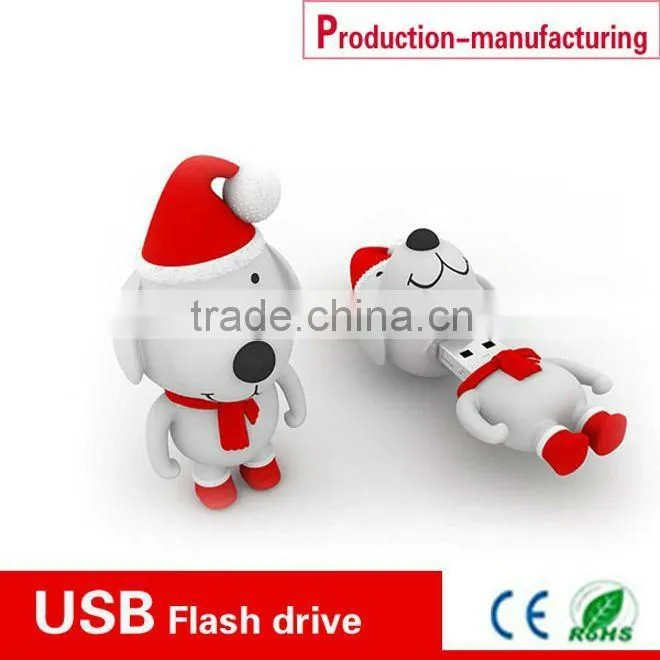 PVC christmas gift USB drives,promotion usb flash dirve