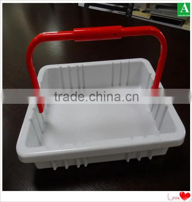 qualified black color ps chrome plastic thick compartments tray