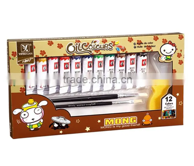 12 Colours 6ml Oil Paint Set Suitable For Students,Canvas Oil Painting